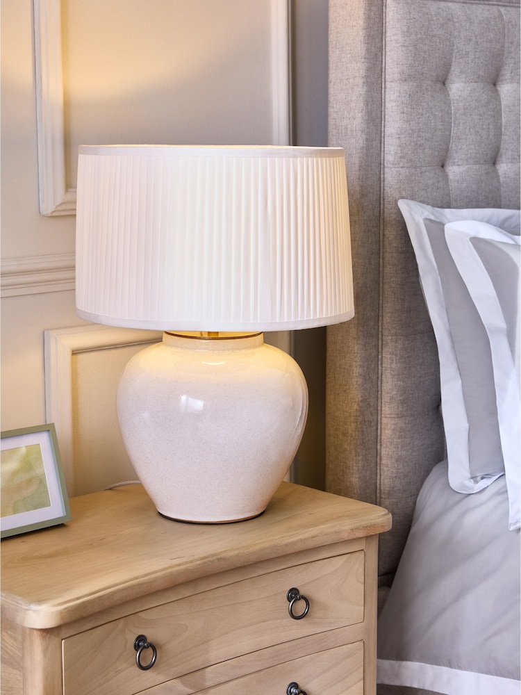 White Beckley Table Lamp - Image 1 of 6