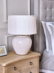 White Beckley Table Lamp - Image 2 of 6