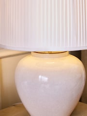 White Beckley Table Lamp - Image 3 of 6