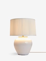 White Beckley Table Lamp - Image 6 of 6