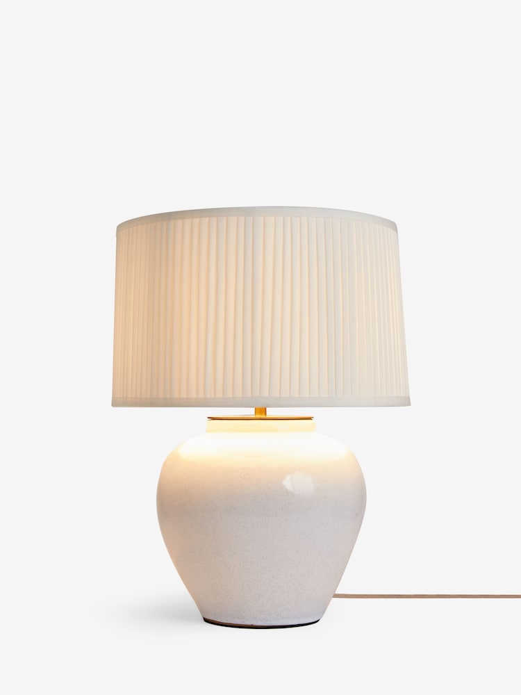 White Beckley Table Lamp - Image 6 of 6