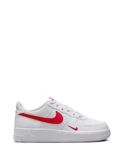 Nike Red/White Air Force 1 LV8 1 Trainers - Image 1 of 8
