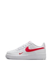 Nike Red/White Air Force 1 LV8 1 Trainers - Image 2 of 8