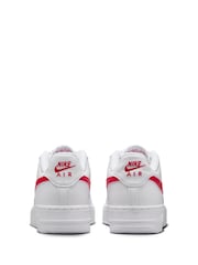 Nike Red/White Air Force 1 LV8 1 Trainers - Image 4 of 8