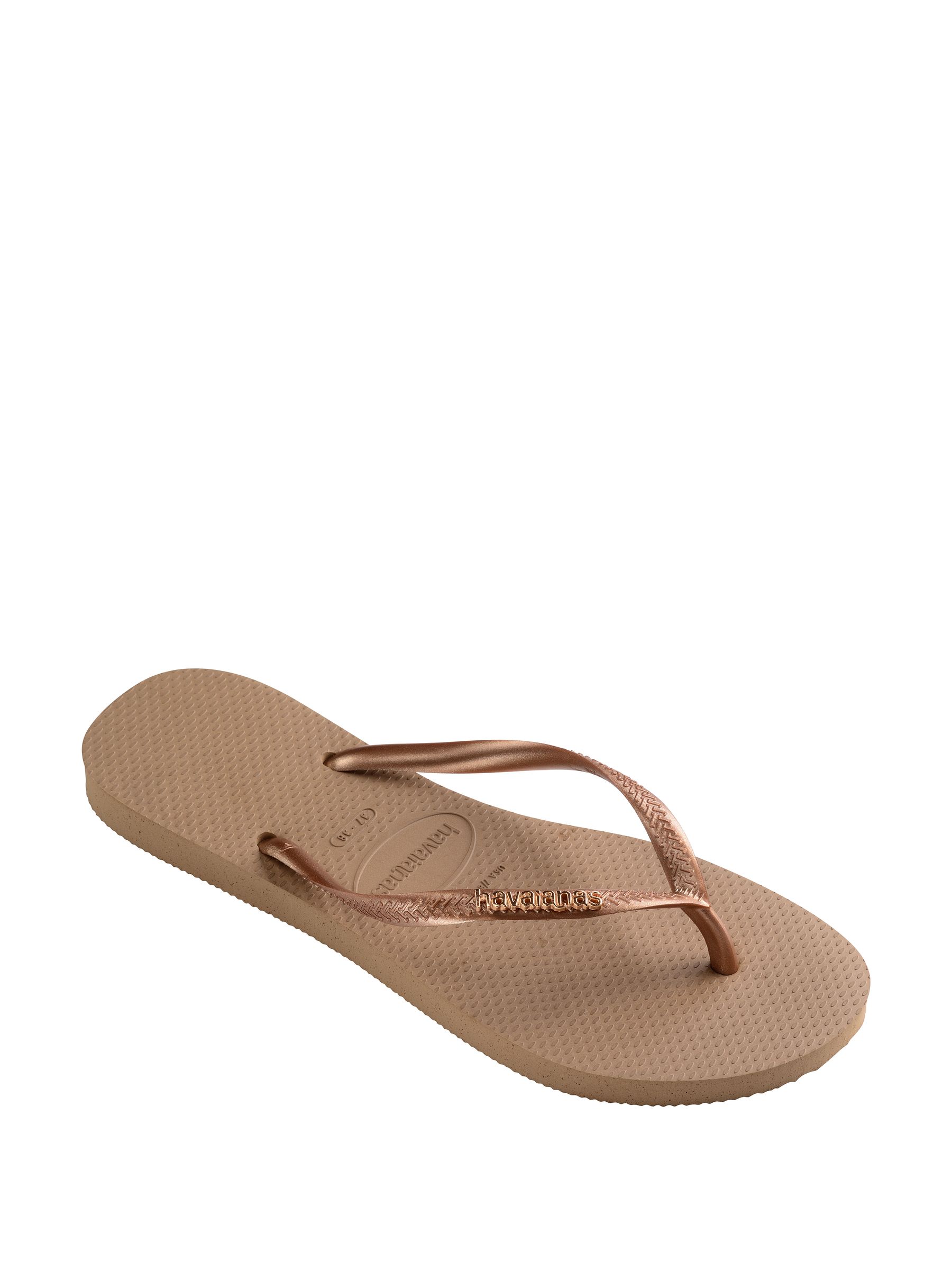 Buy Havaianas Slim Logo Metallic Flip Flops from Next Cyprus