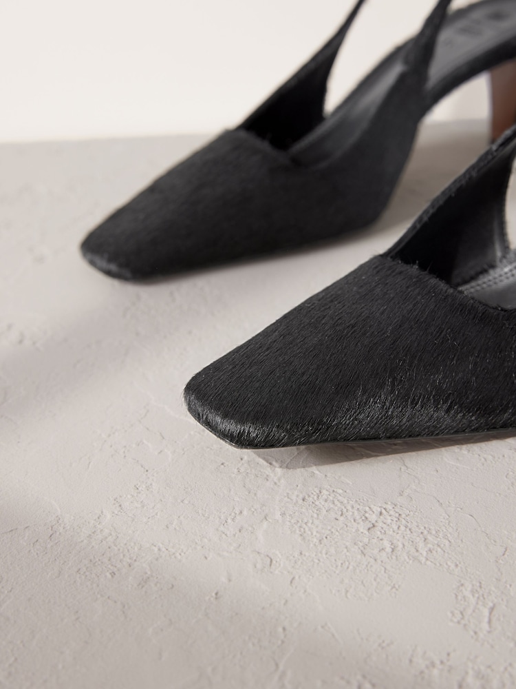 črna - Premium Square Toe Leather čevelj z odprto peto; salonar z odprto peto čevlji z visoko peto - Slika 10 iz 10 črna - Premium Square Toe Leather čevelj z odprto peto; salonar z odprto peto čevlji z visoko peto - Slika 10 iz 10