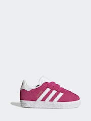 adidas Originals Dark Pink Gazelle Trainers - Image 1 of 9