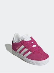 adidas Originals Dark Pink Gazelle Trainers - Image 2 of 9