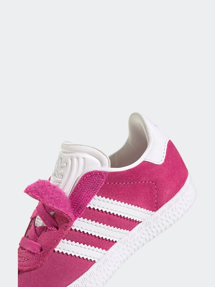 adidas Originals Dark Pink Gazelle Trainers - Image 9 of 9
