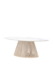 Gallery Home Natural Oujda Marble Oval Dining Table - Image 8 of 8