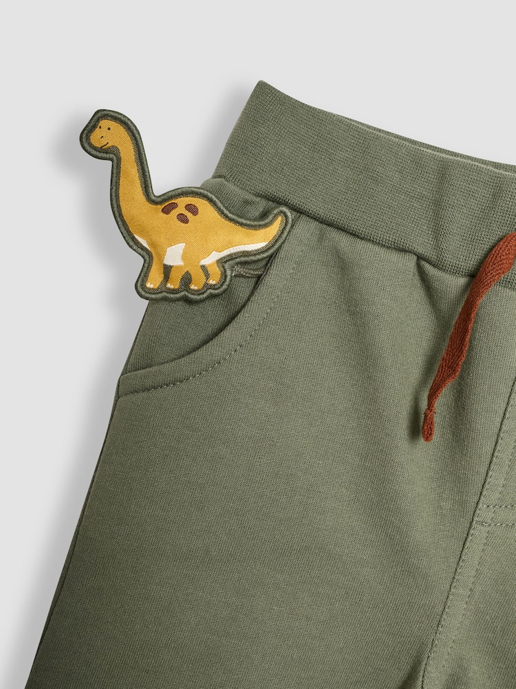 JoJo Maman Bébé Natural Dinosaur Applique Sweatshirt & Jogger Set - Image 6 of 6