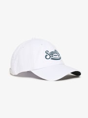 Superdry Cream Graphic Baseball 100% Cotton Cap - Image 1 of 5