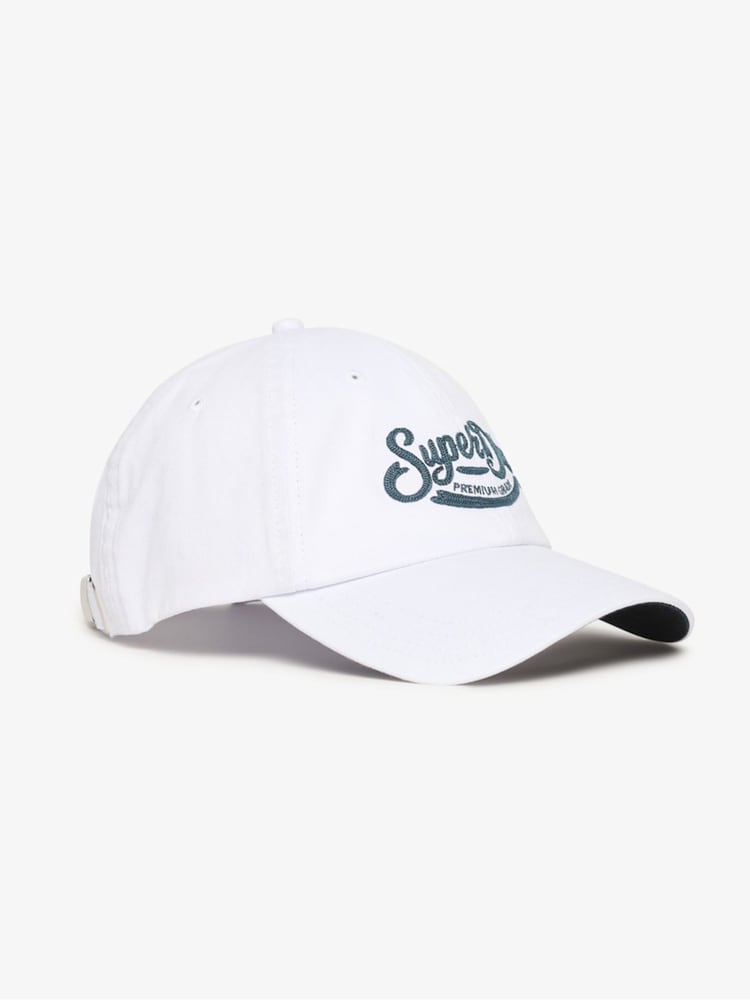 Superdry Cream Graphic Baseball 100% Cotton Cap - Image 1 of 5