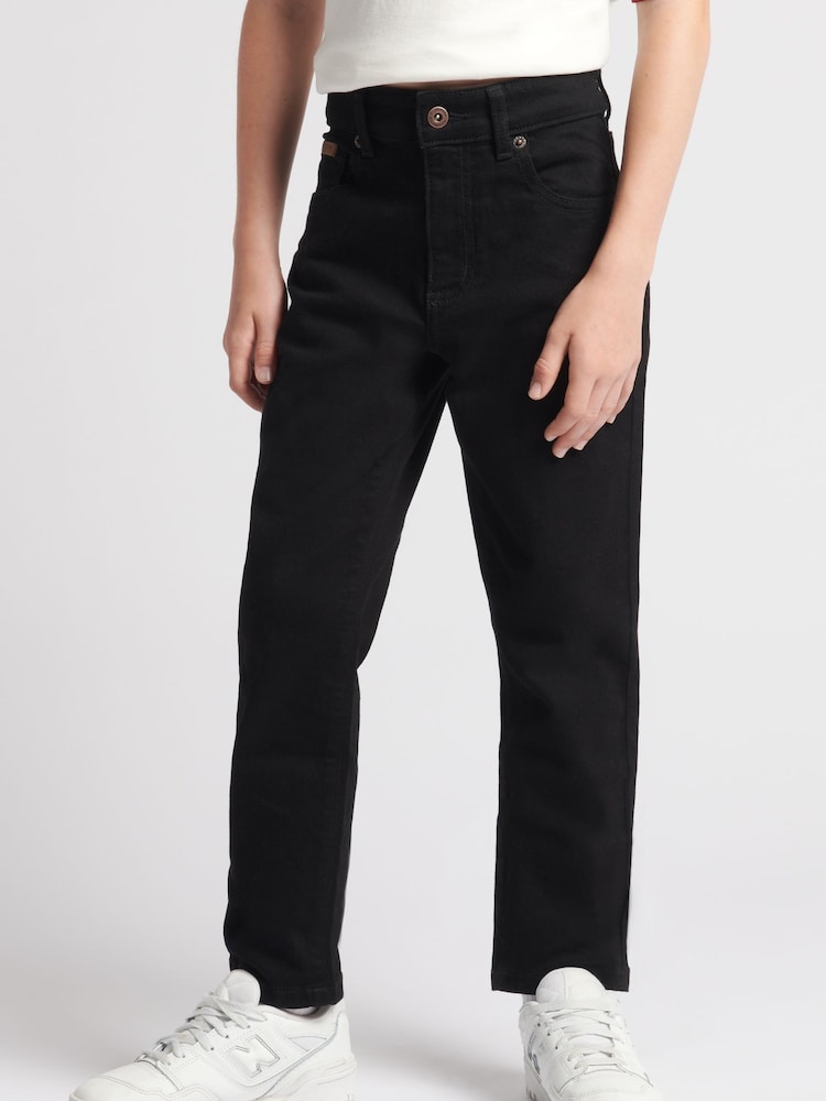 Negro - Vaqueros de niño de corte slim con 5 bolsillos de U.S. Polo Assn. - Imagen 1 de 7 Negro - Vaqueros de niño de corte slim con 5 bolsillos de U.S. Polo Assn. - Imagen 1 de 7