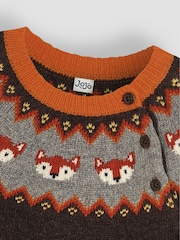 ثعلب بني - JoJo Maman Bébé Knit Jumper - صورة 3 من 3