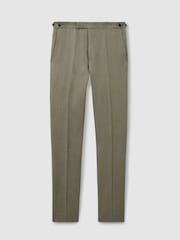 Reiss Halgas Linen Side Adjuster Modern Fit Trousers - Imagen 2 de 6