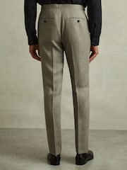 Reiss Halgas Linen Side Adjuster Modern Fit Trousers - Imagen 5 de 6