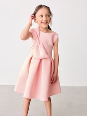 Pink - Baker by Ted Baker Scuba-Kleid mit Schleife - Bild 1 von 11