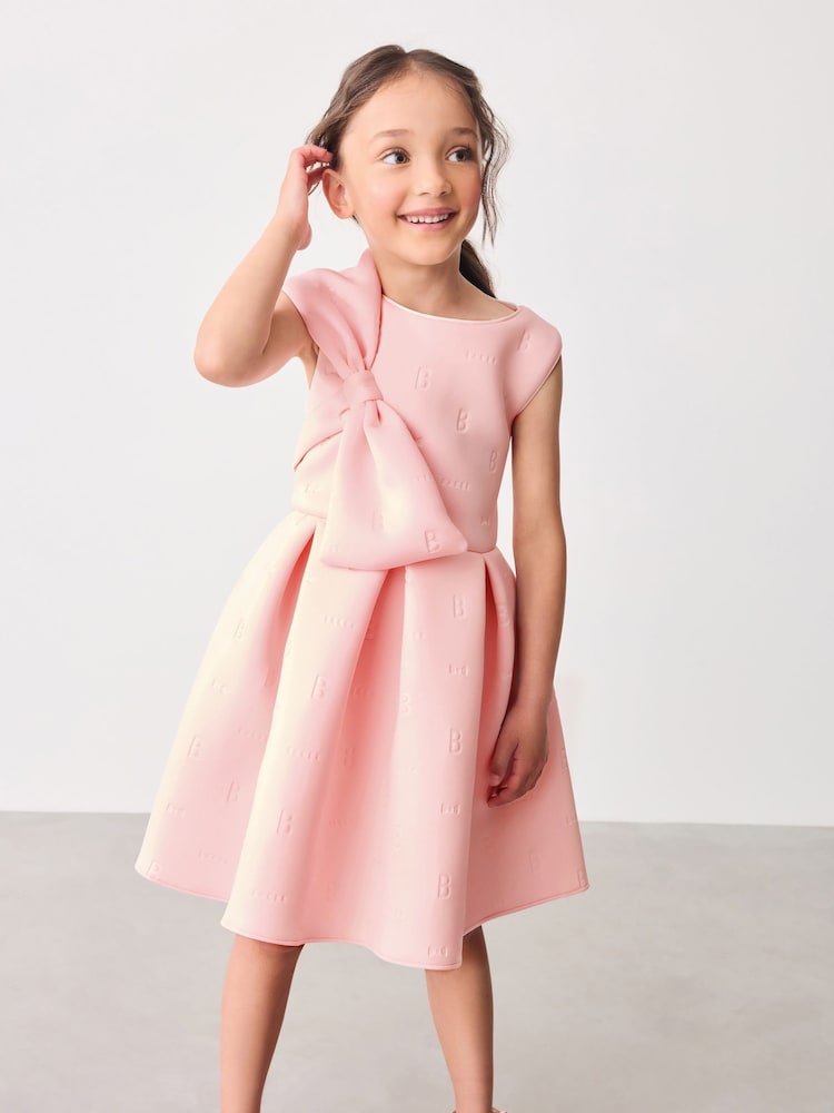 Pink - Baker by Ted Baker Scuba-Kleid mit Schleife - Bild 1 von 11