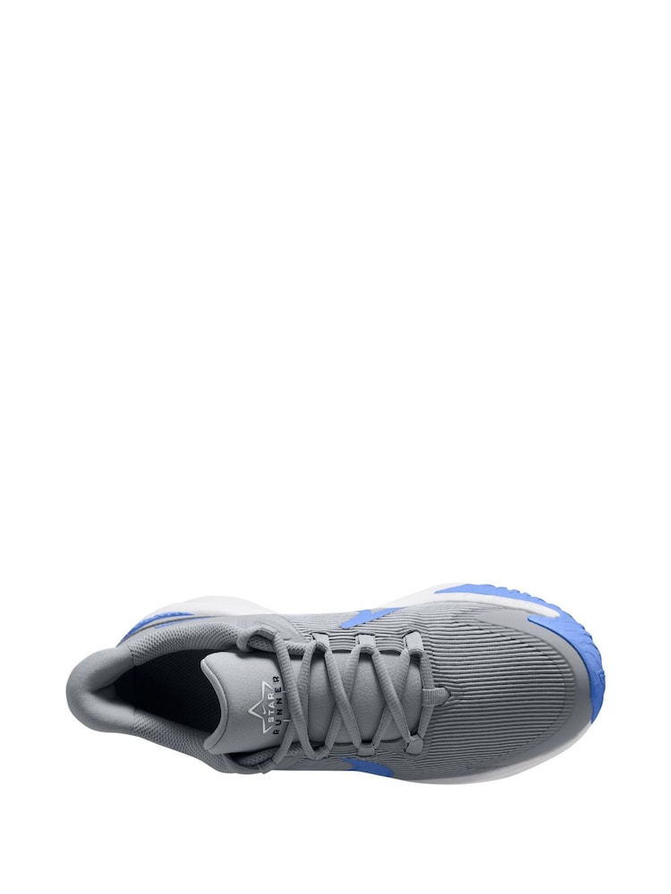 Szaro-niebieski - Buty sportowe Nike Youth Star Runner 4 - Image 3 of 4