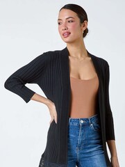 Roman Black Edge to Edge Lace Cardigan - Image 2 of 5