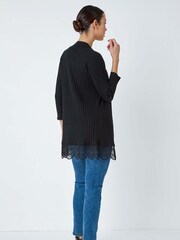 Roman Black Edge to Edge Lace Cardigan - Image 3 of 5