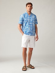 Blue Short Sleeve Printed Shirt - Image 3 of 6