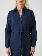 Hush Blue Florence Maxi Shirt Dress - Image 2 of 5