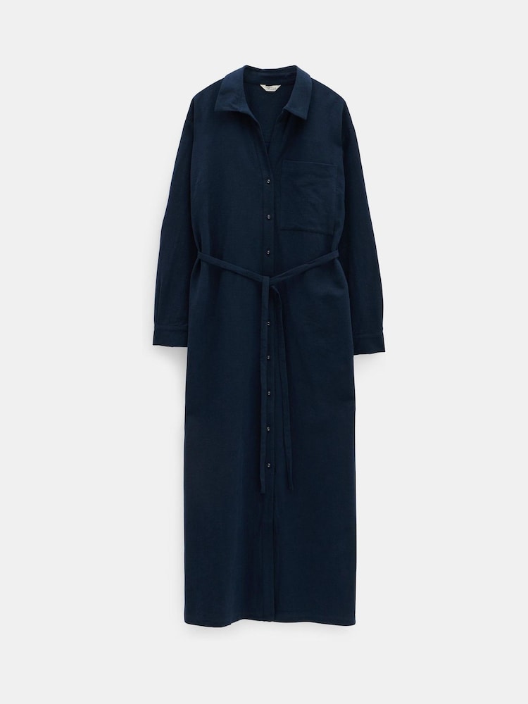 Hush Blue Florence Maxi Shirt Dress - Image 5 of 5