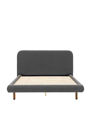 Gallery Home Stone Grey Filey Upholstered Boucle Bed - Image 1 of 2