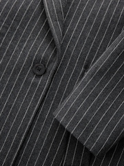 Grey EDIT Herringbone Stripe Epsom Overcoat with Wool - Image 9 of 10