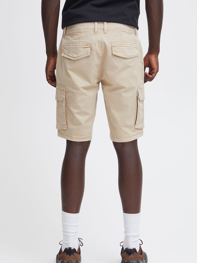 Blend Cream Stretch Cargo Shorts - Image 2 of 5