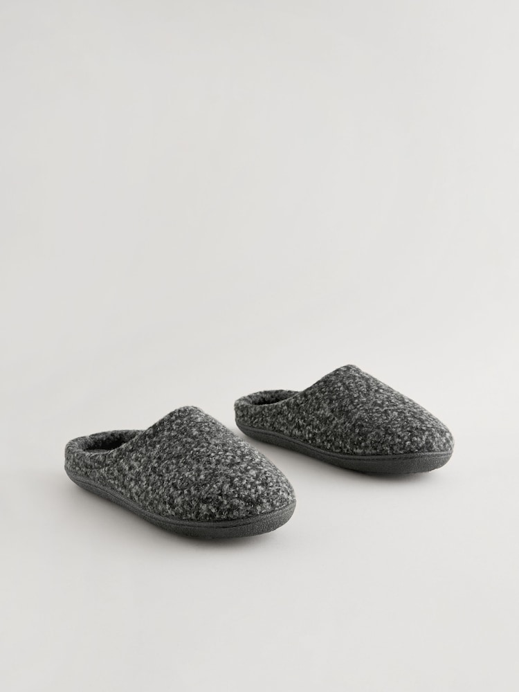 Grey Mule Slippers - Image 1 of 5