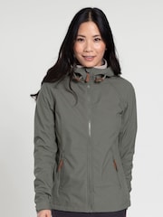 Mountain Warehouse Green Iona Womens Water Resistant Softshell Jacket - Image 1 of 6