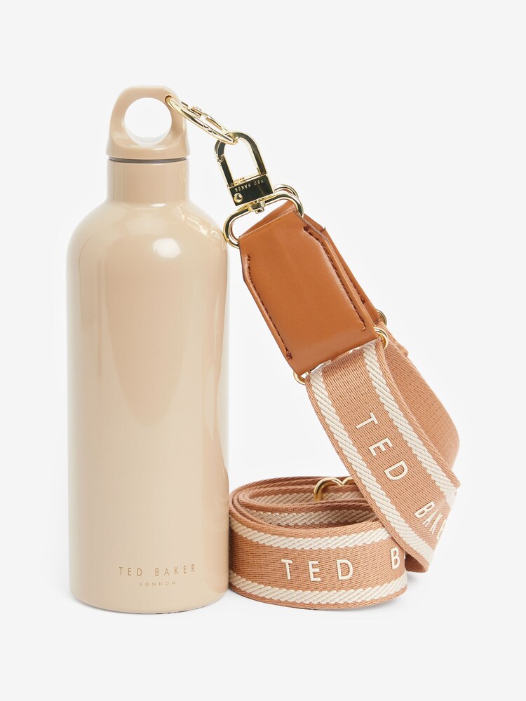 Ted Baker Brown Webbing Branded Alliia Water Bottle - Image 4 of 4