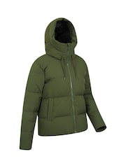 Mountain Warehouse Green Womens Cosy Extreme Short Down Jacket - Image 3 of 5