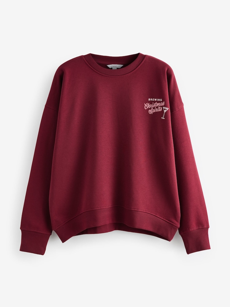 Buy Burgundy Red/Berry Festive Spirits Christmas Lapland Brewing