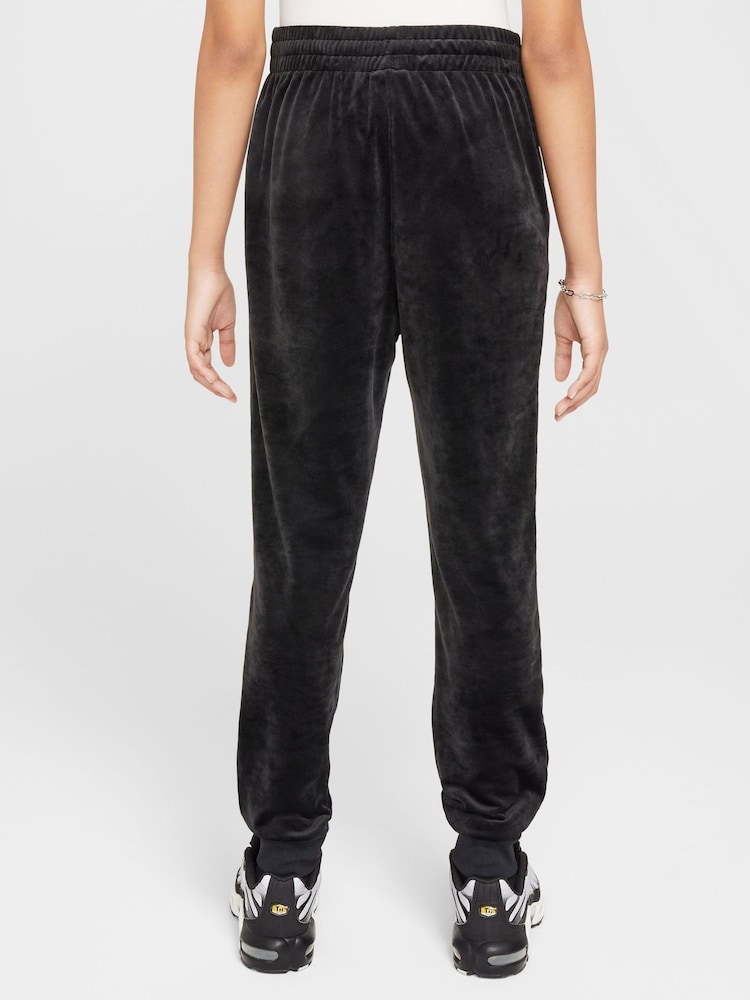 Nike Black Velour Joggers - Image 2 of 7