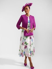 Hobbs White Carly Dress - Image 3 of 4