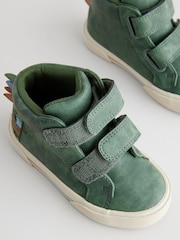 Green Crocodile Wide Fit (G) Touch Fastening Boots - Image 3 of 6