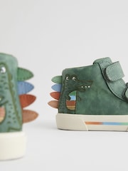 Green Crocodile Wide Fit (G) Touch Fastening Boots - Image 6 of 6