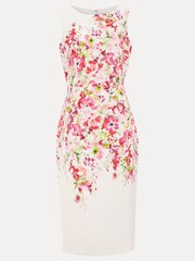 Phase Eight White Floral Placement Anita Shift Dress - Image 6 of 6