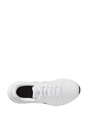 Nike Orange/White Revolution 7 Road Running Trainers - Image 3 of 4