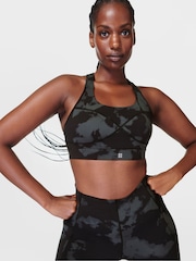 Sweaty Betty Black Fade Print Medium Power Support Sports Bra - Image 1 of 7