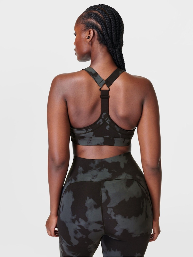Sweaty Betty Black Fade Print Medium Power Support Sports Bra - Image 2 of 7