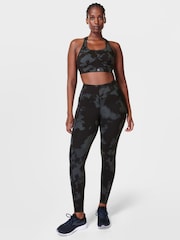 Sweaty Betty Black Fade Print Medium Power Support Sports Bra - Image 4 of 7