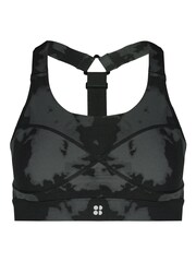 Sweaty Betty Black Fade Print Medium Power Support Sports Bra - Image 5 of 7