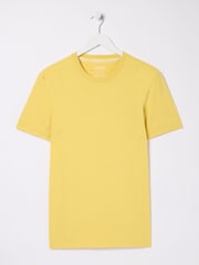 FatFace Lulworth Yellow Crew T-Shirt - Image 5 of 5