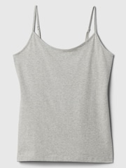 Gap Light Grey Fitted Adjustable Strappy Top - Image 4 of 4