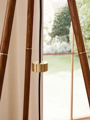 Wood Lloyd Tripod Floor Lamp - Image 4 of 6